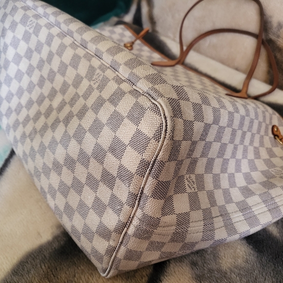 Close out Sale⚠️⚠️⚠️ SALE 💯 XL Louis Vuitton Neverfull GM AZUR - Picture 10 of 14